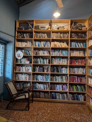Bookstore at The Flying Goat in Anjuna