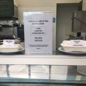 salads all vegan at Huckleberry Cafe in New Lynn