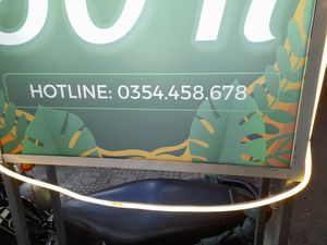 Phone number at Lá Quán Buffet Chay in Ho Chi Minh City