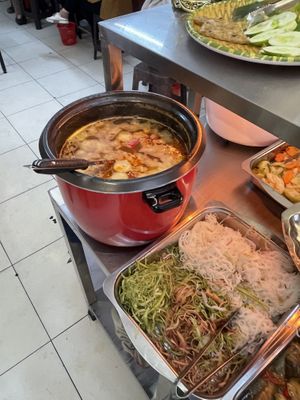   at Lá Quán Buffet Chay in Ho Chi Minh City