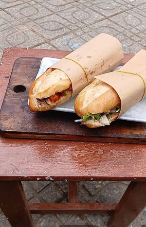 Vegan Banh Mi , Soya Sauce Noodles, Warm Sesame Nut Milks, Vegan Sushi, at Tiệm chay Chan Đà Lạt in Da Lat