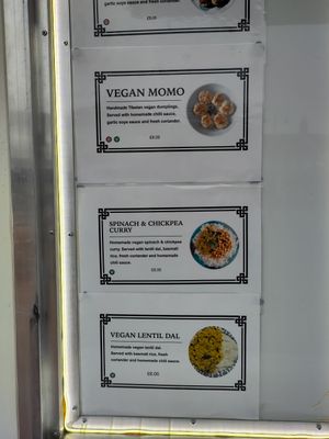 The vegan curry option changes from time to time at Tibet Flavour in Ely