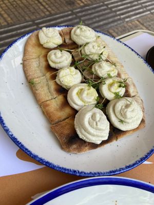Greens pie with vegan cheesee  at GNOU in Athens