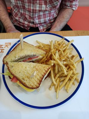 Club sandwich. at GNOU in Athens