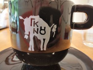 The coffee here was the delicious, strong but smooth, no bitter aftertaste. at GNOU in Athens