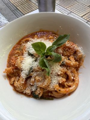 Skioufihta (Cretan pasta)  at GNOU in Athens