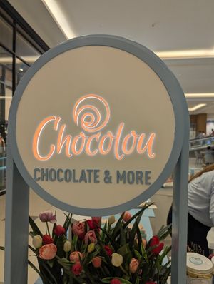 Sign at Chocolou in Dubai