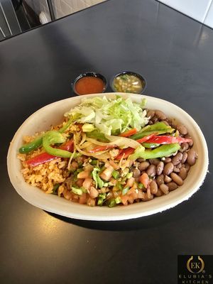 Vegan Bowl at Elubia's Kitchen Isla Vista in Isla Vista