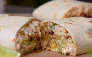 Vegan & Gluten-Free Burrito at Elubia's Kitchen Isla Vista in Isla Vista