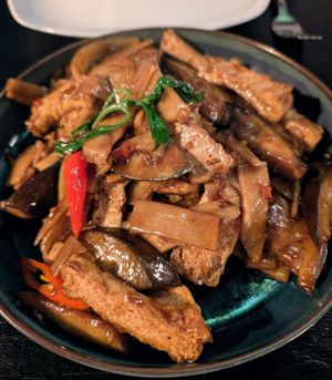 Pad Pak Kee Mauw at Restaurant Thai Chili in Utrecht