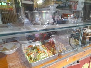 Looking in at Cơm Chay 390 in Ho Chi Minh City