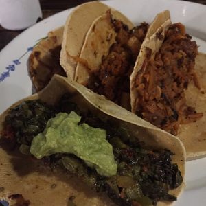 tacos! at Cate de mi Corazon in Mexico City
