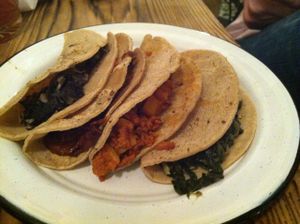 all the tacos at Cate de mi Corazon in Mexico City