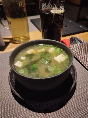 Vegane misosuppe mit seidentofu at Taste of Asia Germany in Chemnitz
