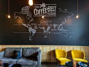 Wall inside of zyCoffee - Dok Noord at IzyCoffee - Dok Noord  in Ghent