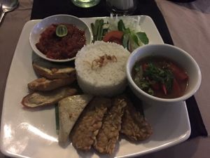 Meal for 40,000rp at Veggie Table in Ubud