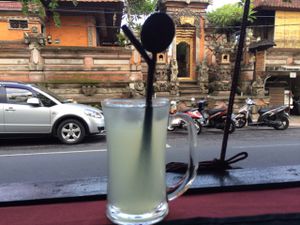 lemon juice  at Veggie Table in Ubud