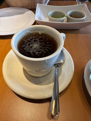 Herbal tea! Ask for for dairy free! 

Unfortunately the chai has dairy, but the owner is very warm and very vegan friendly, if enough of us show interest they may offer some vegan dairy-free milks for vegan masala chai tea😄 at Raj Saffron House in Syracuse