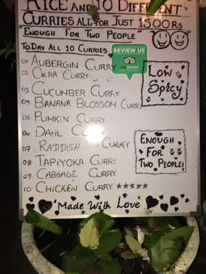 10 curries at Lucky Fort in Galle