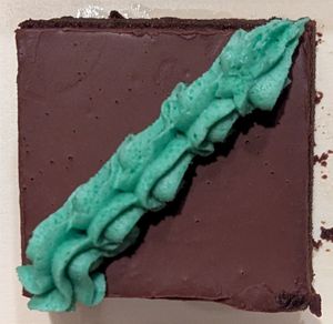 Vegan Peppermint Brownie at The Café in Kennett Square