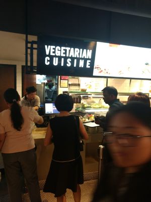 Here we are at Compassion Vegetarian Cuisine 慈悅素 in Central Singapore
