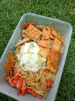 Noodles at Compassion Vegetarian Cuisine 慈悅素 in Central Singapore