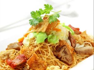 Vegetarian Bee hoon at Compassion Vegetarian Cuisine 慈悅素 in Central Singapore