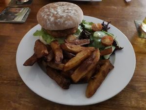 Amazing vegan burger at Red Deer in Sheffield