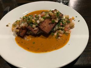 Spicy tofu at Spotlight Cabaret  in Edmonton