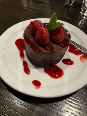 Decadent chocolate cake  at Spotlight Cabaret  in Edmonton