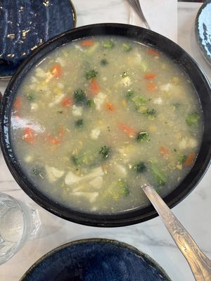 Large (it IS BIG) Sweet Corn Soup - Vegan  at Royal Garden Milton in Milton
