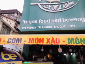 Sign outside at Diệu Không in Ho Chi Minh City