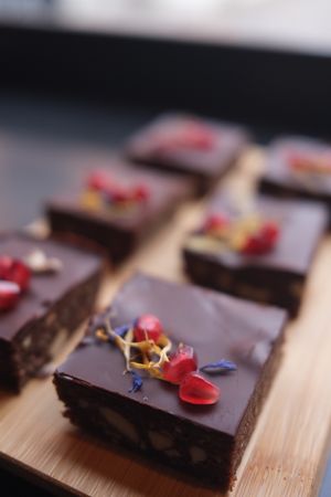 Raw brownies  at Schmaus in Freudenstadt