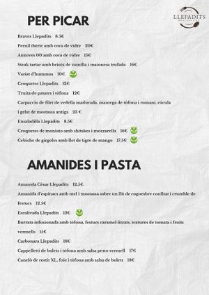 Carta at Llepadits Girona in Girona