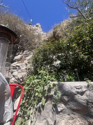 Cool view from outdoor seating  at Bisbee Badassery  in Bisbee