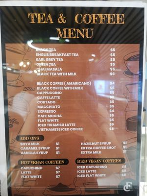 Tea & Coffee at CMB - Fashion Cafe in Colombo