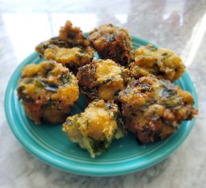 "Garlic Chives and rice flour cakes served with sweet soy dipping sauce" at Little Pig  in Portland