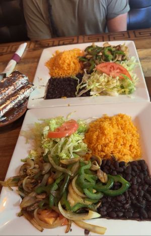 Lunch fajita special   at Hacienda El Patron  in Fredericksburg