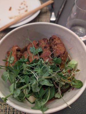 Crispy tofu ramen at Yama Asian Eatery  in Franschhoek