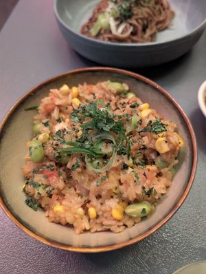 Fried rice (asked for tofu instead of an egg) at Yama Asian Eatery  in Franschhoek