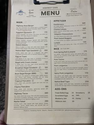   at Highway Cafe in Siquijor