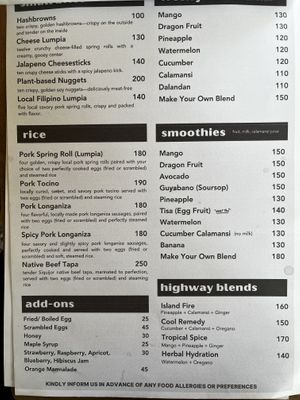   at Highway Cafe in Siquijor