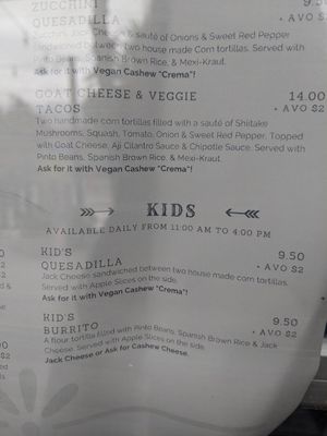 Easy to make dishes vegan! at Farmer and The Cook Cafe in Ojai