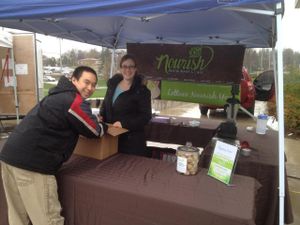 First Day of the Farmer's Market!! We'll be at the Newmarket Farmers Market EVERY Saturday Morning from May-October featuring different items from our menu - gluten-free, vegan and made with pure LOVE!! :)  at Nourish Restaurant and Cafe in Newmarket