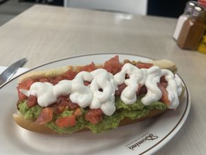 Vegan Hot dog  at SCL - Dominó - T1 in Santiago