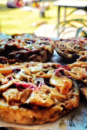 Molletes at CochiBomba in San Andres Cholula