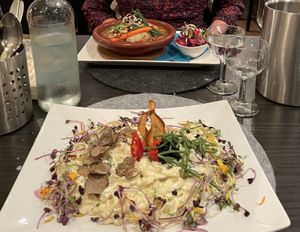 Tajine and truffle pasta at Petersilchen in Xanten