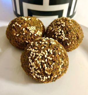 Stuffed falafel  at Falafel Alaseel in Dubai