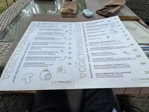 Part of Veggie menu  at Palm Kitchen - Dusit Princess Moonrise Beach Resort in Phu Quoc