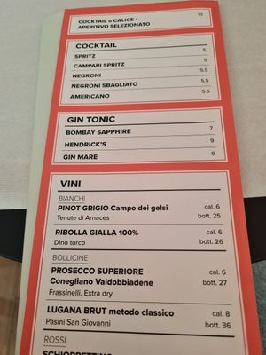 Drink menu at Mimì  in Lissone